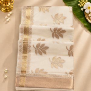 Kerala Kasavu Cotton Saree - Mulla