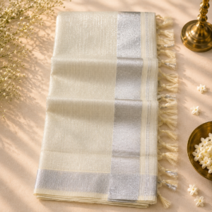 Kerala Kasavu Cotton Saree - Kalyani