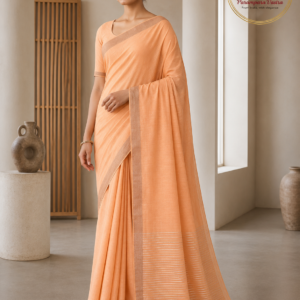 Linen Cotton Saree - CHARULATA04