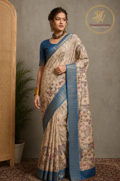 Tussar Silk Saree - PRIYA02