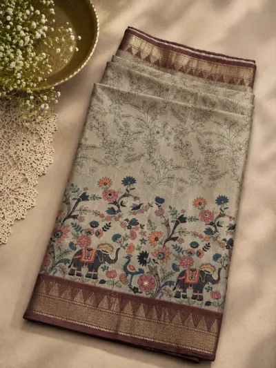 Tussar Silk Saree - PRIYA01