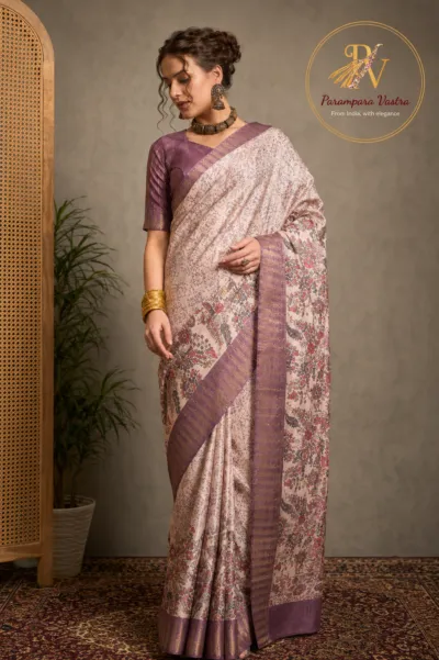 Tussar Silk Saree - PRIYA04