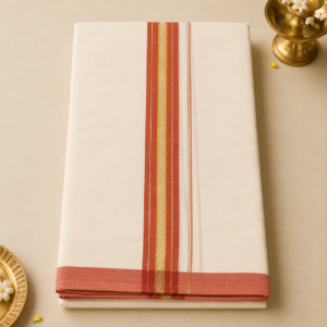 Traditional Kasavu Mundu - Dhoti4