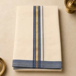 Traditional Kasavu Mundu - Dhoti5