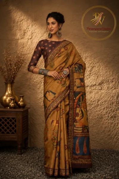 Tussar Silk Saree - SHYRANA04