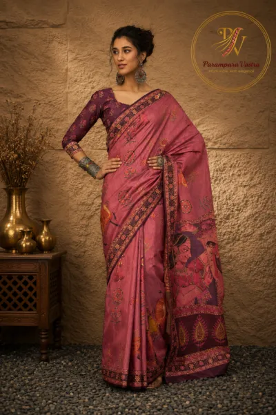 Tussar Silk Saree - SHYRANA06