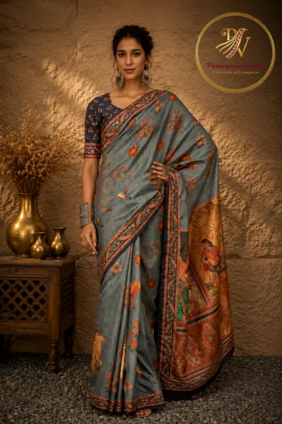 Tussar Silk Saree - SHYRANA07