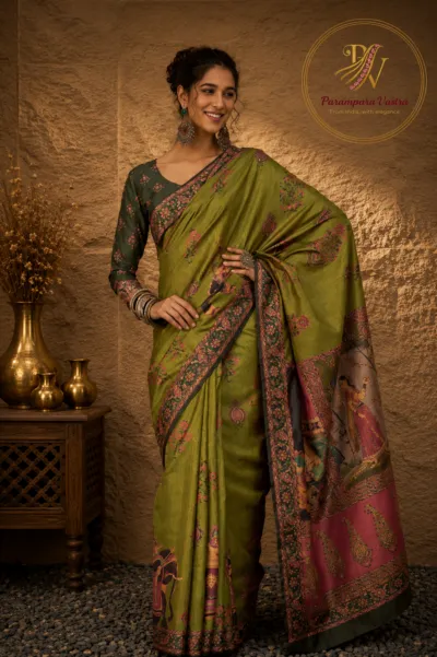 Tussar Silk Saree - SHYRANA08