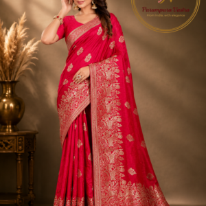 Pink Soft Silk Saree - SUHANA02