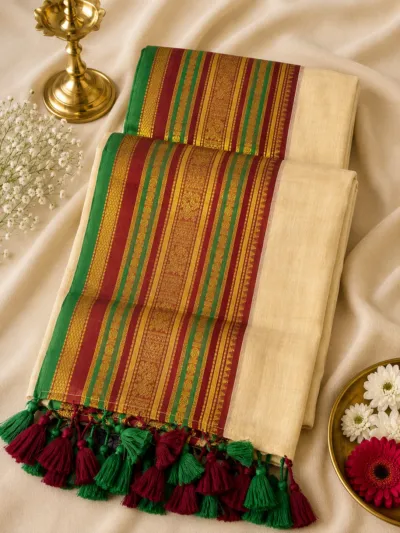 Kavi Colour Mul Cotton Saree - mul007