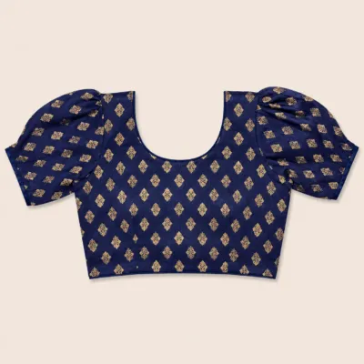 Strechable Navy Blue Blouse - BL018