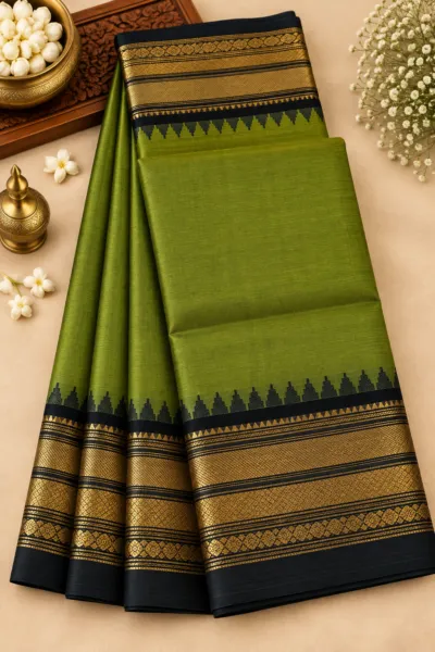 Green Black Chettinad Cotton - CH007