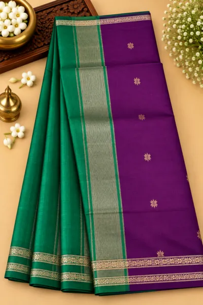 Violet Greet Maheshwari Silk Cotton - MA001